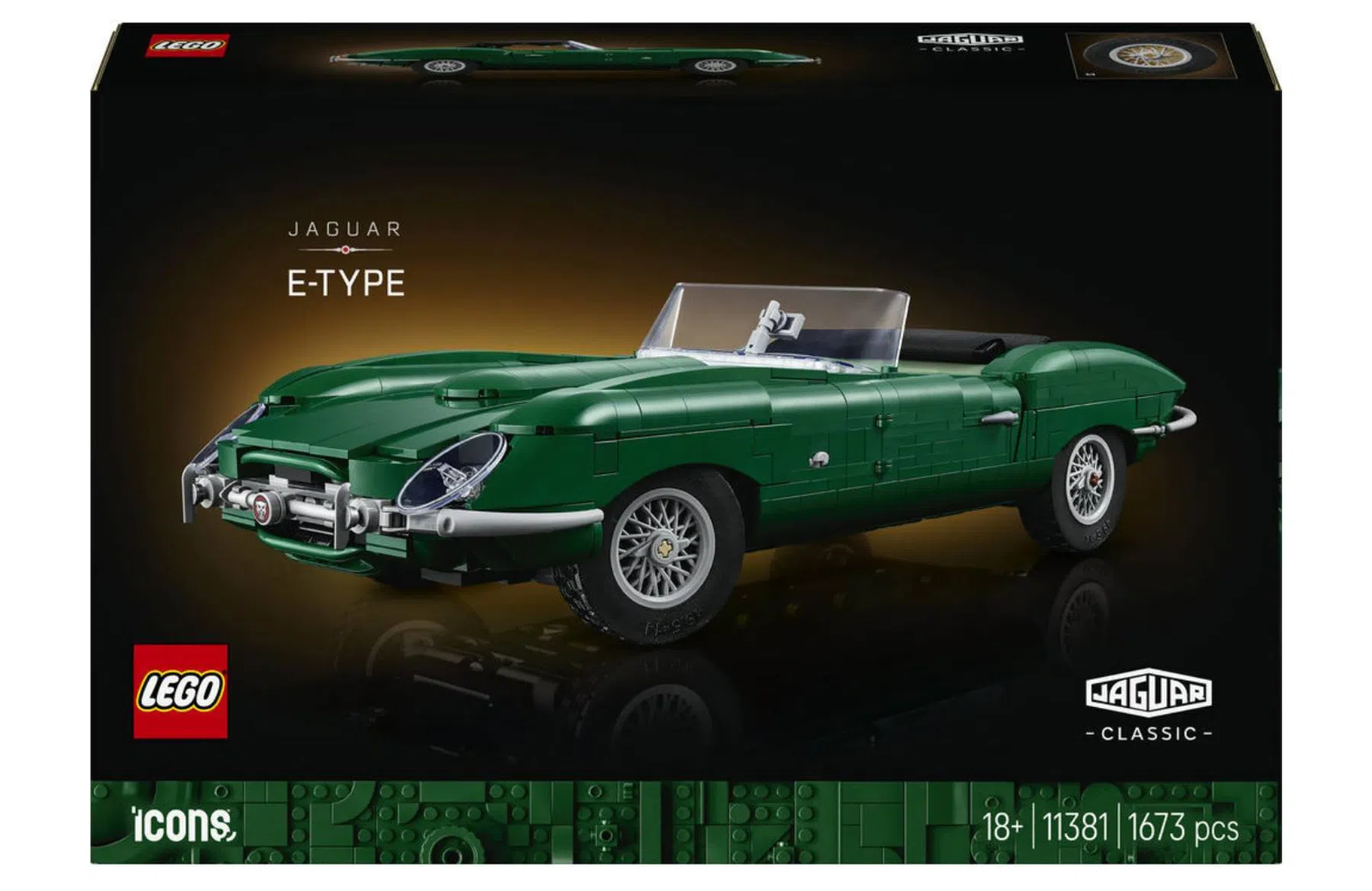 Jaguar E-Type Lego Icons doos